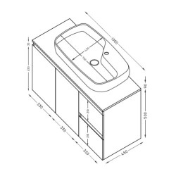 Шкаф за баня "VARIO TWIN" Flexmebel